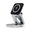Nedis 3-in-1 draadloze Qi lader | 15W | zwart/zilver