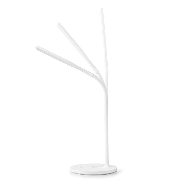 Nedis bureaulamp met draadloze Qi lader | 15W | wit
