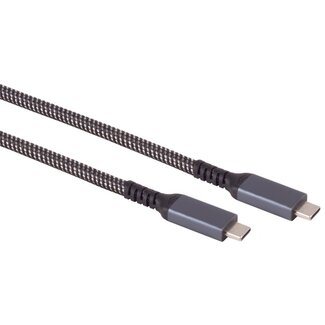 S-Impuls USB-C kabel | USB3.1 10 Gbps | PD 100W | 4K 60Hz | nylon | 2 meter