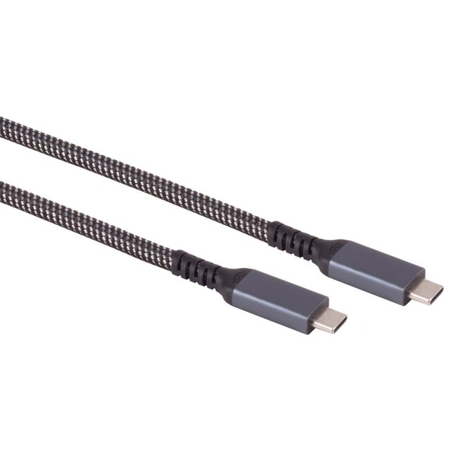 USB-C kabel | USB3.1 10 Gbps | PD 100W | 4K 60Hz | nylon | 2 meter
