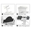 Value stekkerdoos bureaubevestiging | schroefklem | bureaublad tot 50mm | wit