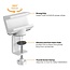 Value stekkerdoos bureaubevestiging | draaibaar | schroefklem | bureaublad tot 59mm | wit