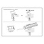 Value stekkerdoos bureaubevestiging | draaibaar | schroefklem | bureaublad tot 59mm | wit
