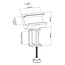 Value stekkerdoos bureaubevestiging | draaibaar | schroefklem | bureaublad tot 59mm | wit