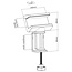 InLine stekkerdoos bureaubevestiging | draaibaar | schroefklem | bureaublad tot 59mm | wit