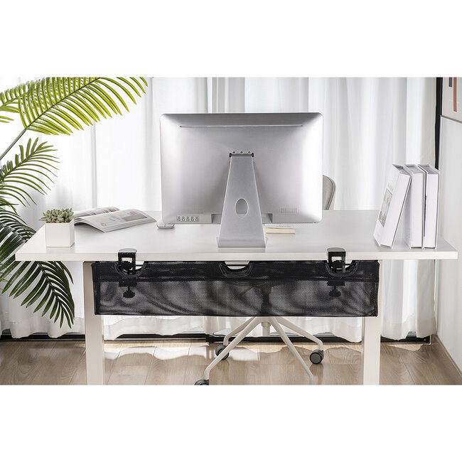 My Wall bureau kabelzak met klembevestiging | 91 x 16cm | zwart