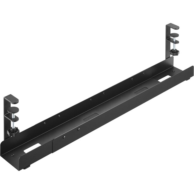 InLine bureau kabelgoot met klembevestiging | 80/100/120 x 15,7cm | zwart