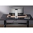 InLine bureau kabelgoot met klembevestiging | 80/100/120 x 15,7cm | zwart