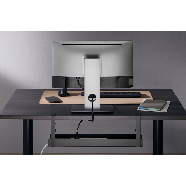 My Wall bureau kabelgoot met klembevestiging | 60 x 15,7cm | zwart