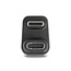 Delock USB-C haakse adapter | haaks (U-bocht) | USB4 40 Gbps | PD 240W | 8K 60Hz