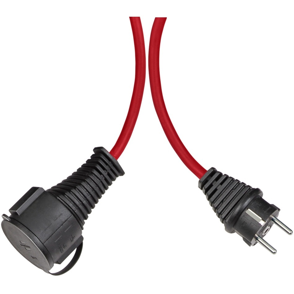 Brennenstuhl Kwaliteitsrubber verlengkabel | IP44 | 25m | rood | H05RR-F 3G1.5 - 1161860