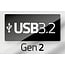 USB-C verlengkabel | haaks (links/rechts) | USB3.1 10 Gbps | PD 100W | 4K 60Hz | nylon | 1,5 meter
