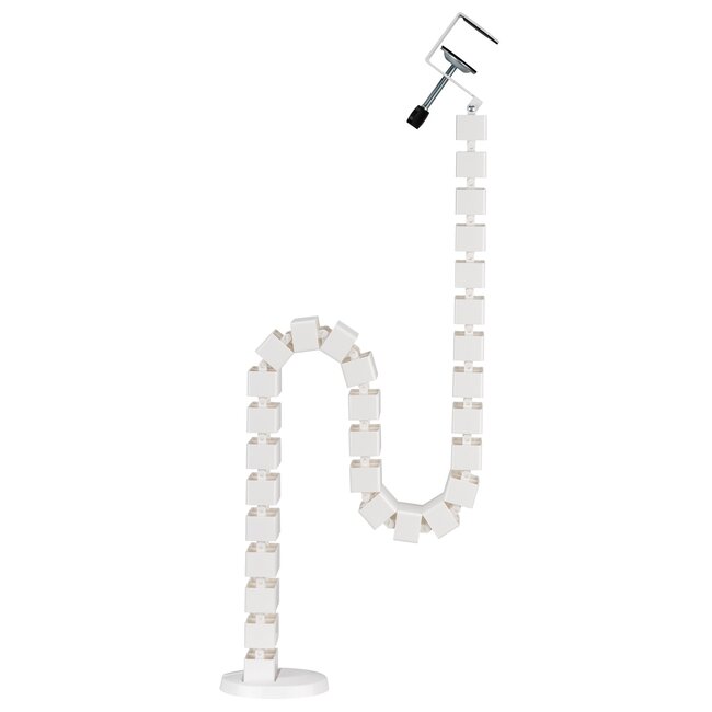 My Wall flexibele bureau kabelgoot | bureauklem | 134 cm | wit