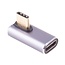 USB-C haakse adapter | links/rechts (gedraaid) | USB4 40 Gbps | PD 100W | 8K 60Hz | metaal