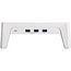 InLine monitor standaard/verhoger met USB hub/lader | aluminium/hout