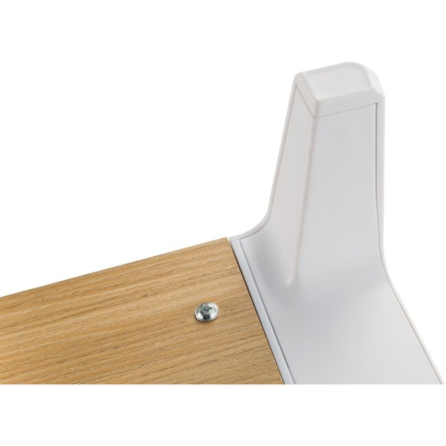 InLine monitor standaard/verhoger met USB hub/lader | houtlook