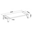 InLine monitor standaard/verhoger met USB hub/lader | aluminium/hout