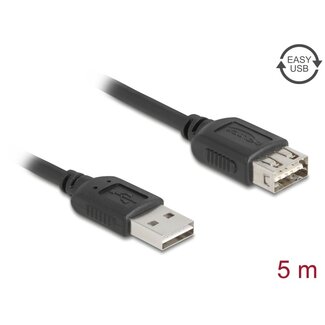 DeLOCK Delock USB 2.0 extension cable EASY USB Type-A male to EASY USB Type-A female 5 m