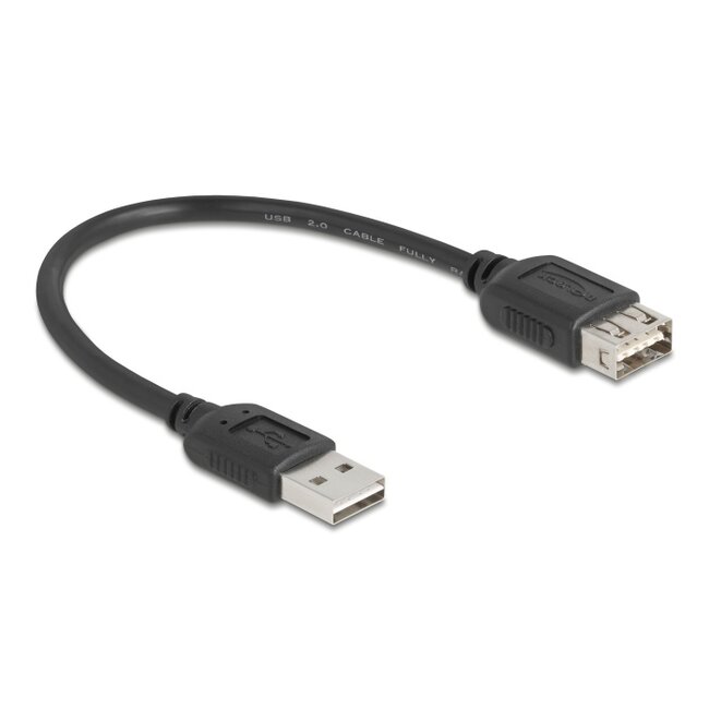 Delock USB 2.0 extension cable EASY USB Type-A male to EASY USB Type-A female 0.2 m