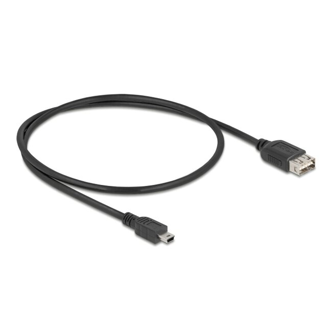 Delock USB 2.0 Cable USB Type Mini-B male to EASY USB Type-A female 0,5 m