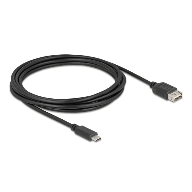 Delock USB 2.0 Cable USB Type-C™ male to EASY USB Type-A female 3 m