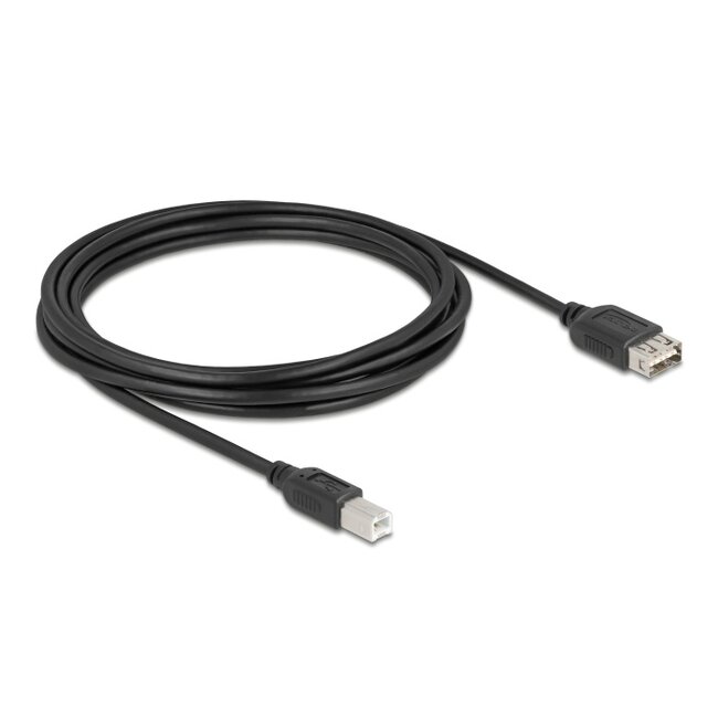 Delock USB 2.0 Cable USB Type-B male to EASY USB Type-A female 3 m