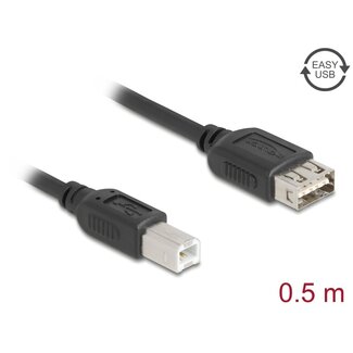 DeLOCK Delock USB 2.0 Cable USB Type-B male to EASY USB Type-A female 0.5 m