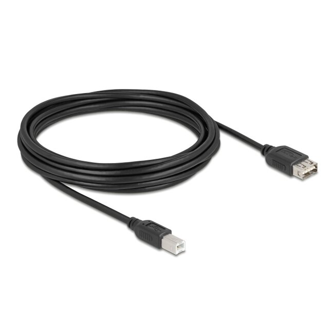 Delock USB 2.0 Cable USB Type-B male to EASY USB Type-A female 5 m