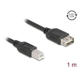 DeLOCK Delock USB 2.0 Cable USB Type-B male to EASY USB Type-A female 1 m