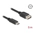 Delock USB 2.0 Cable USB Type-C™ male to EASY USB Type-A female 5 m