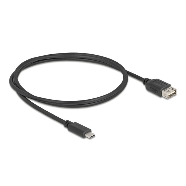 Delock USB 2.0 Cable USB Type-C™ male to EASY USB Type-A female 1 m
