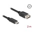 Delock USB 2.0 Cable USB Type-C™ male to EASY USB Type-A female 2 m