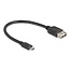Delock USB 2.0 Kabel EASY USB Typ Micro-B Stecker zu EASY USB Typ-A Buchse 0,2 m