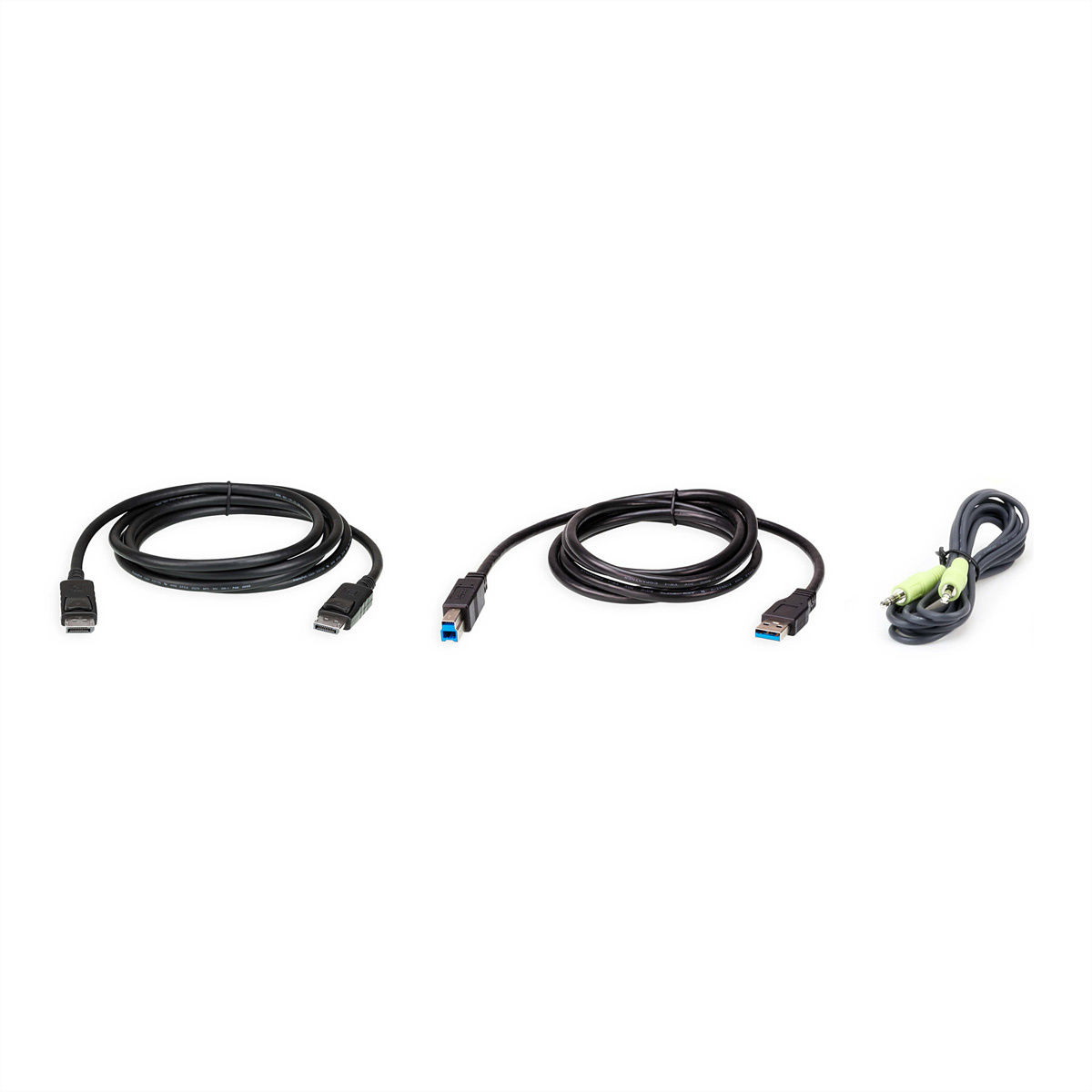 Aten 2L-7D02UDPX3. Snoerlengte: 1,8 m, Aansluiting toetsenbord: USB, Aansluiting muis: USB. Gewicht: 240 g, Gewicht verpakking: 240 g. (Buitenste) hoofdverpakking breedte: 330 mm,