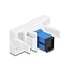 Delock Easy 45 Module SC Simplex female to SC Simplex female blue / white
