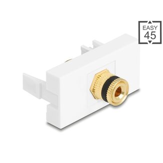 DeLOCK Delock Easy 45 Module binding post to thread nut black / white