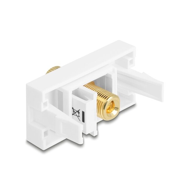 Delock Easy 45 Module binding post to thread nut black / white