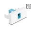 Delock Easy 45 Module SC Simplex female to SC Simplex female aqua / white