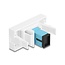 Delock Easy 45 Module SC Simplex female to SC Simplex female aqua / white