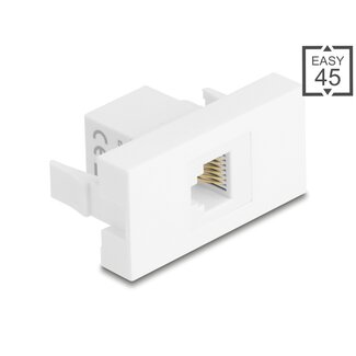 DeLOCK Delock Easy 45 Module RJ12 jack to RJ12 jack UTP white