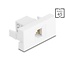 Delock Easy 45 Module RJ12 jack to RJ12 jack UTP white