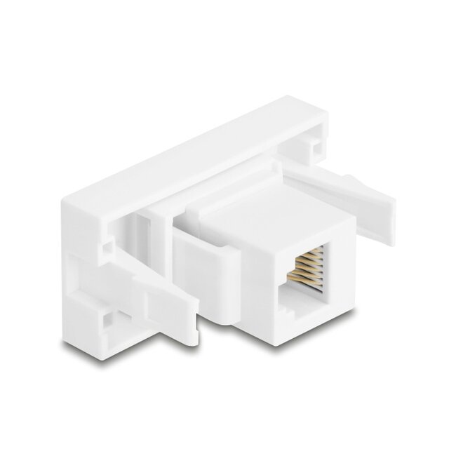 Delock Easy 45 Module RJ12 jack to RJ12 jack UTP white