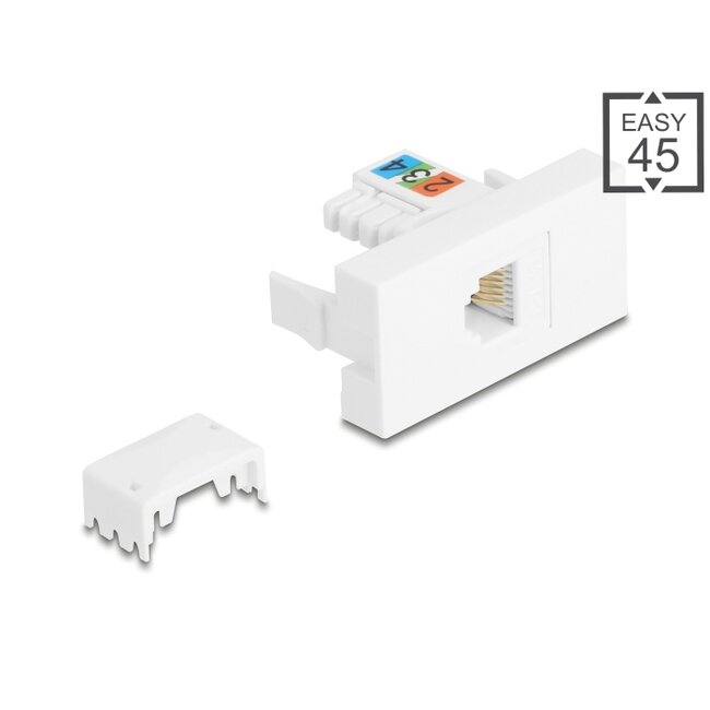 Delock Easy 45 Module RJ12 jack to LSA UTP white