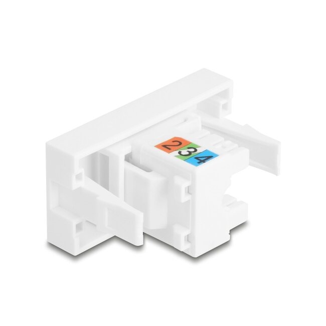 Delock Easy 45 Module RJ12 jack to LSA UTP white