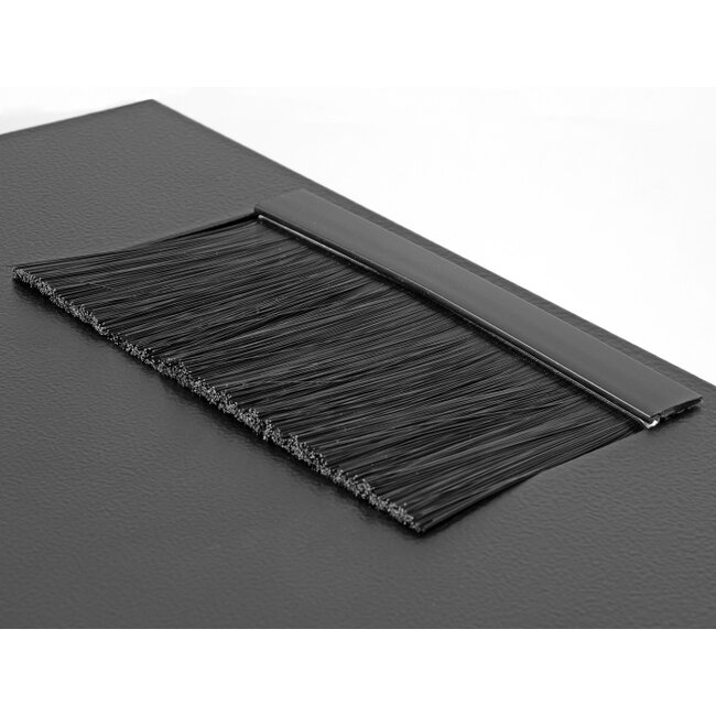 Delock 10″ Network Cabinet 6U with glass door for stand or wall mounting, 240 mm depth, load capacity 30 kg, 330 x 312 x 300 mm, black