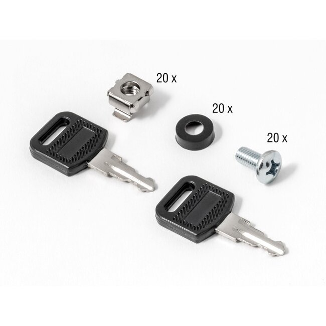 Delock 10″ Network Cabinet 6U with glass door for stand or wall mounting, 240 mm depth, load capacity 30 kg, 330 x 312 x 300 mm, black