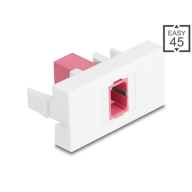 Delock Easy 45 Module SC Simplex female to SC Simplex female violet / white