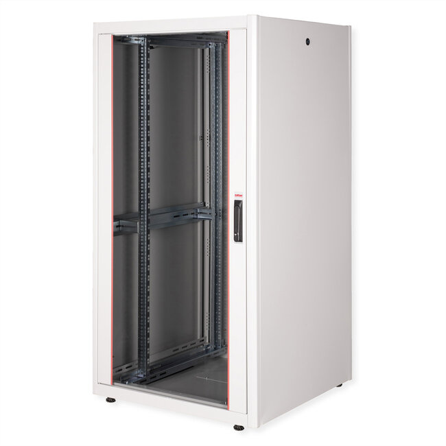 ROLINE 19-inch netwerkkast Basic 32 U, 800x800 BxD Glazen deur grijs