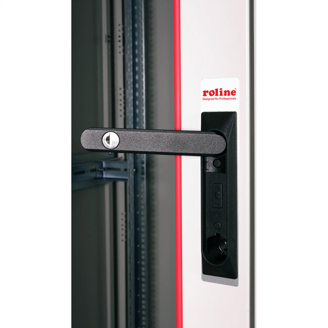 ROLINE 19-inch netwerkkast Basic 32 U, 800x800 BxD Glazen deur grijs