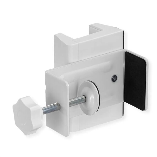 Value stekkerdoos bureaubevestiging | schroefklem | tafelpootdikte tot 90mm | wit